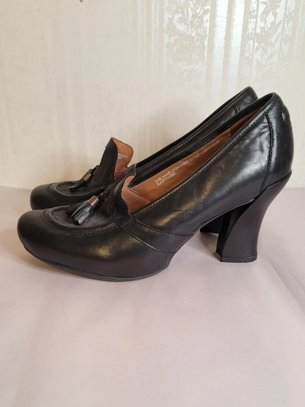 Earthies Carenna Pony Hair Leather Heels 11